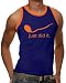 Touchlines Herren Ringer / Kontrast Tank Top Just did it, navy/orange, XL, BEN130
