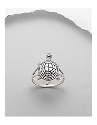 Turtle Ring In 92.5 Sterling Silver