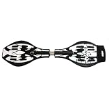 VIVAFIT Waveboard LC-4 inkl. Tasche mit ABEC-7 Kugellager + LED Rollen, white-snow, 23447504