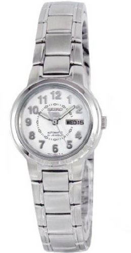 Seiko Women's SYME49 Stainless Steel Analog with White Dial Watch On Sale