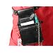 Kellner-G�rteltasche 4, schwarz, PVC, Rei�verschlussfach