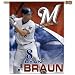 Milwaukee Brewers Ryan Braun #8 Vertical Flag