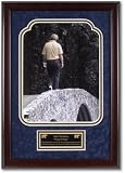 Jack Nicklaus Framed Autographed 16x20 Hogan Bridge Photo w/ Plate