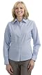 Port Authority Ladies Long Sleeve Bamboo Blend Fine Stripe Shirt
