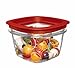 Rubbermaid Premier Easy Find Lids Food Storage Container, 2 Cup, Racer Red