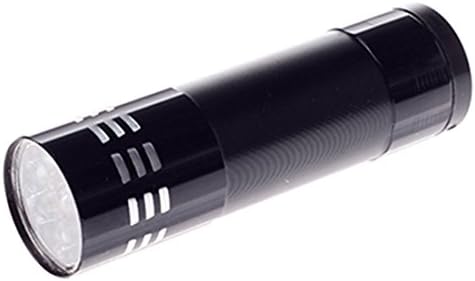 9 Lights Mini Flashlight Torch Handheld Flashlights for Camping Fishing Hiking Emergencies (Black)
