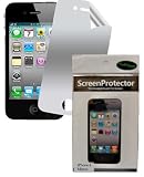 CrazyOnDigital 3 Mirror Screen Protectors for Apple iPhone 4G