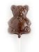 Indie Candy Teddy Bear Lollipop, Chocolate, 1-Ounce (Pack of 6)