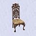 medieval dragon carved chair gothic lions greenman New