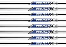 Rifle Project X 5.5 Flighted 3-PW Steel Iron Shafts .355 Taper Tip -- Set of 8 shafts rifle golf shaft