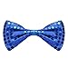SeasonsTrading Blue Sequin Bow Tie ~ Fun Costume Party Accessory (STC12062)
