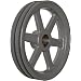 TB Woods Bored-to-size V-Belt Sheave, A Belt Section, 2 Grooves, Cast Iron