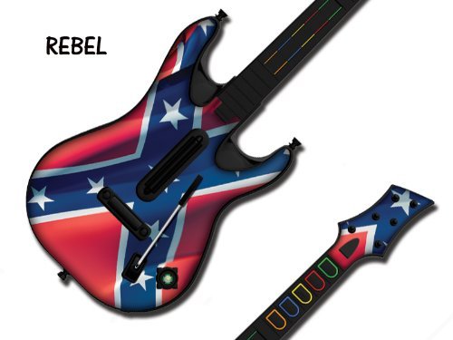 Protective Skins For Guitar Hero 4 "world Tour" Guitar, Fits Xbox 360, Ps3 Playstation 3 - Rebel Picture