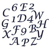 FMM Upper Case Script Alphabet & Number Tappit Cutters Set