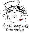 Hugged Your Nurse - White Nightshirt in a Bag