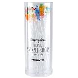 Happy Hour Drink Swizzle Stick Stirrers - Set of 10