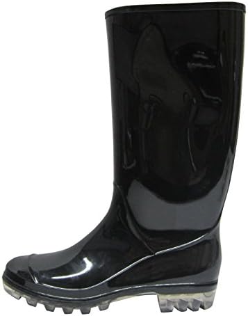 Isadora Women's Tall Rubber Rain Boot Black 7