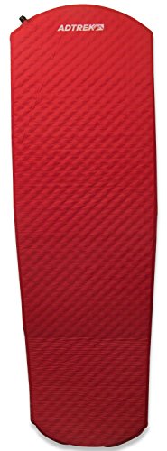 Adtrek Red XL Single Self Inflating Camping Mat Camp Bed Mattress 10cm