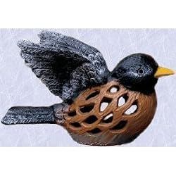Roger the robin statue home candleholder sculpture New