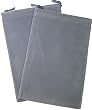 Chessex Dice: Velour Cloth Dice Bag Small (4 x 6) - GRAY - Holds Approximately 20-30 Dice