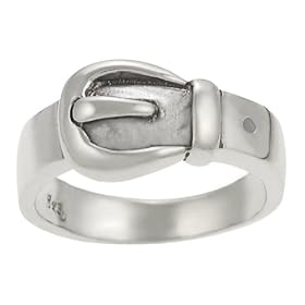 Sterling Silver Buckle Ring