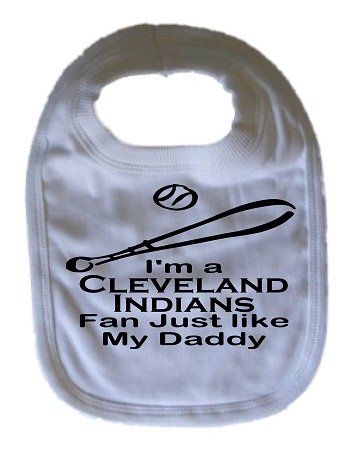 Cleveland Indians Baseball Bib Funny Bib Personalized Bib