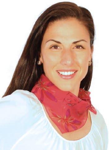 GAIL TOMA Women's Hampton Town and Country Scarf Beach Girl Silk Square Scarf