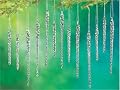 Glass Icicle Ornaments- Set of 24