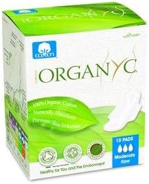 Organyc Cotton Pads with Wings Moderate Flow Day