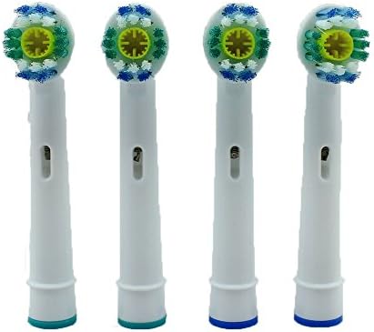 Pellet Precision Clean Electric Toothbrush Head Replacement Fit compatible with Oral B EB-18A (4 Pcs)