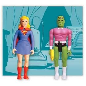 DC DIRECT POCKET SUPER HEROES SERIES 2 SILVER AGE SUPERGIRL and BRAINIAC by DC Comics