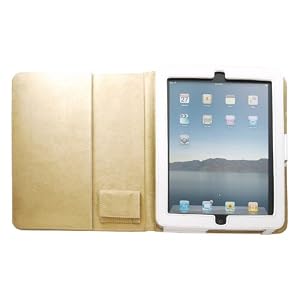 レイアウト iPad(2010年1月発表モデル)用フラップタイプレザージャケット/ホワイト RT-PA1LC1/W