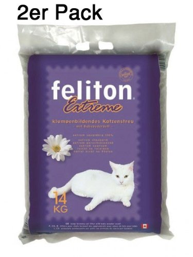 2 x Feliton Extreme Katzenstreu 14kg