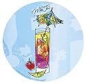Barware Tropical Drinks Assorted Coasters 8 Pack