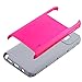 Note 5 Case, LK [Shock Absorbent] Dual Layer Hybrid Armor Defender Rugged Hard Protective Case Cover For Samsung Galaxy Note 5, Hot Pink / Grey