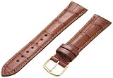 Hadley-Roma Men's MS2005RR-180 18-mm Cognac Genuine Alligator Leather Watch Strap