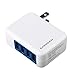 Energen 4.2A Quad USB Foldable Wall Charger (White) iPhone 6, iPhone 6 plus, iPhone 5, iPhone 5s, smartphone charger, iPod touch, iPad, Samsung Galaxy, 4-port charger