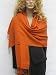 CASHMERE BURNT ORANGE PASHMINA SHAWL (REGULAR) from Cashmere Pashmina Group in vivid 55 colors (BURNT ORANGE)