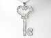 Key To My Heart Crystal Rhinestone Encrusted Secret Treasure Pendant Necklace