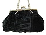 Unlisted Velvet Handbag - Black