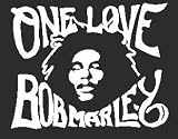 Bob Marley One Love Decal Sticker White 6