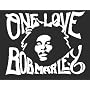 Bob Marley One Love Decal Sticker White 6"x4.75"