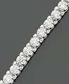 14k White Gold Certified Diamond Bracelet (7 ct. t.w.)