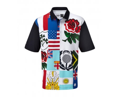 COTTON TRADERS Printed Rugby England Men's Shirt, Multi Coloured, S - size S COTTON TRADERS Printed Rugby England Men's Shirt, Multi Coloured, S - size S