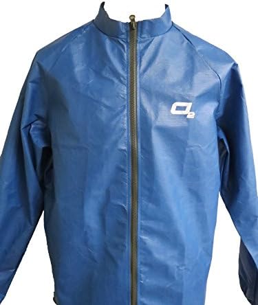 O2 Rainwear Men's Element Series Cycling Jacket, Steel Blue, Medium