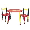 Kids Primary-Color Table 3-pc. Set - Red Table