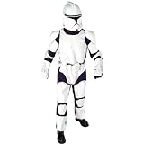 Deluxe Clone Trooper Costume With Body Armor, Gloves And Mask
