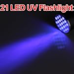 UV Licht 21 LED 395NM ALU Taschenlamp...