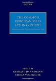 The common European sales law in context : interactions with English and German law