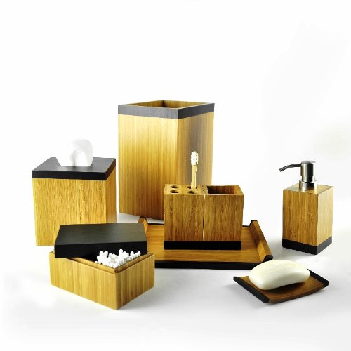 Bath Accessories Set of Tasman Series 4540 in Bamboo